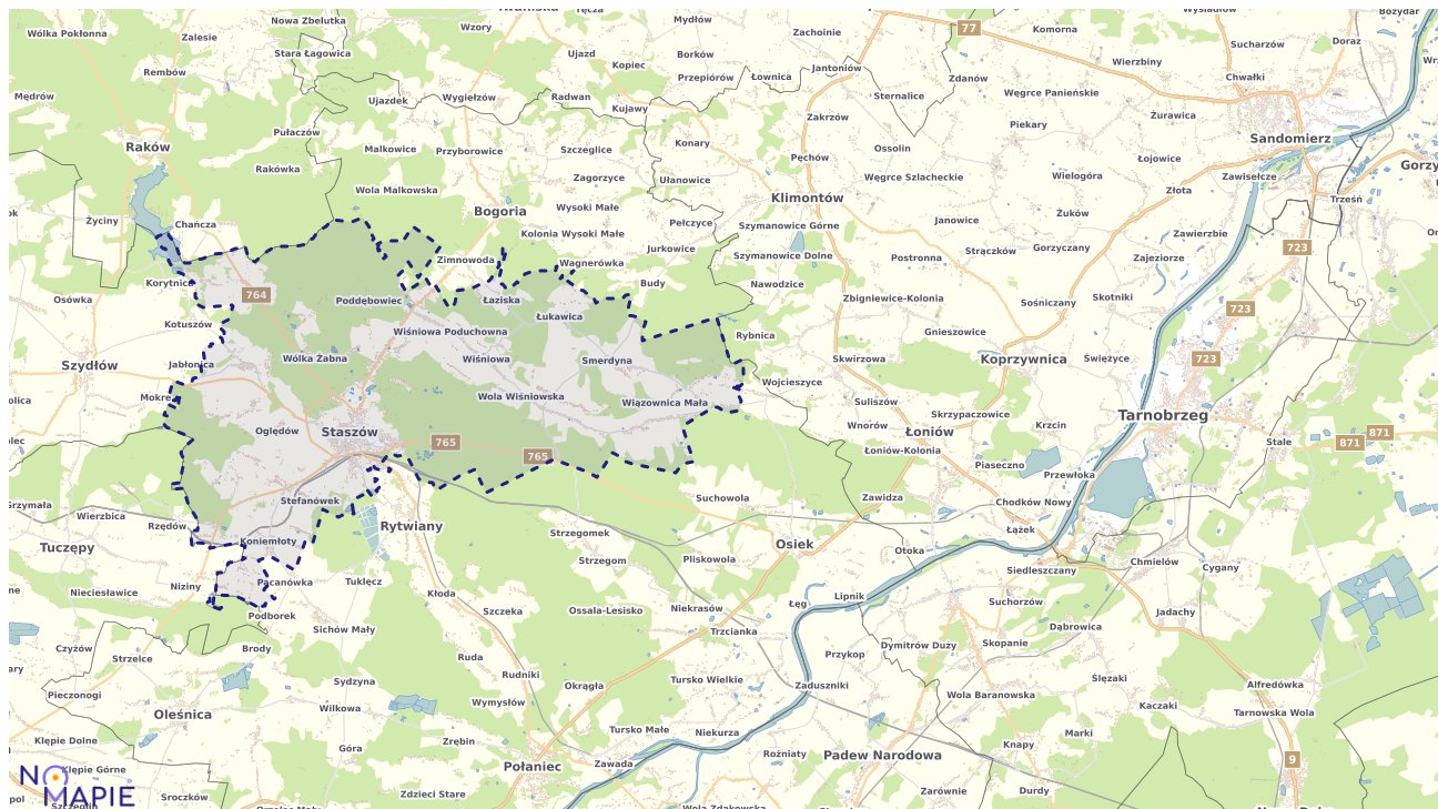 Mapa Staszowa